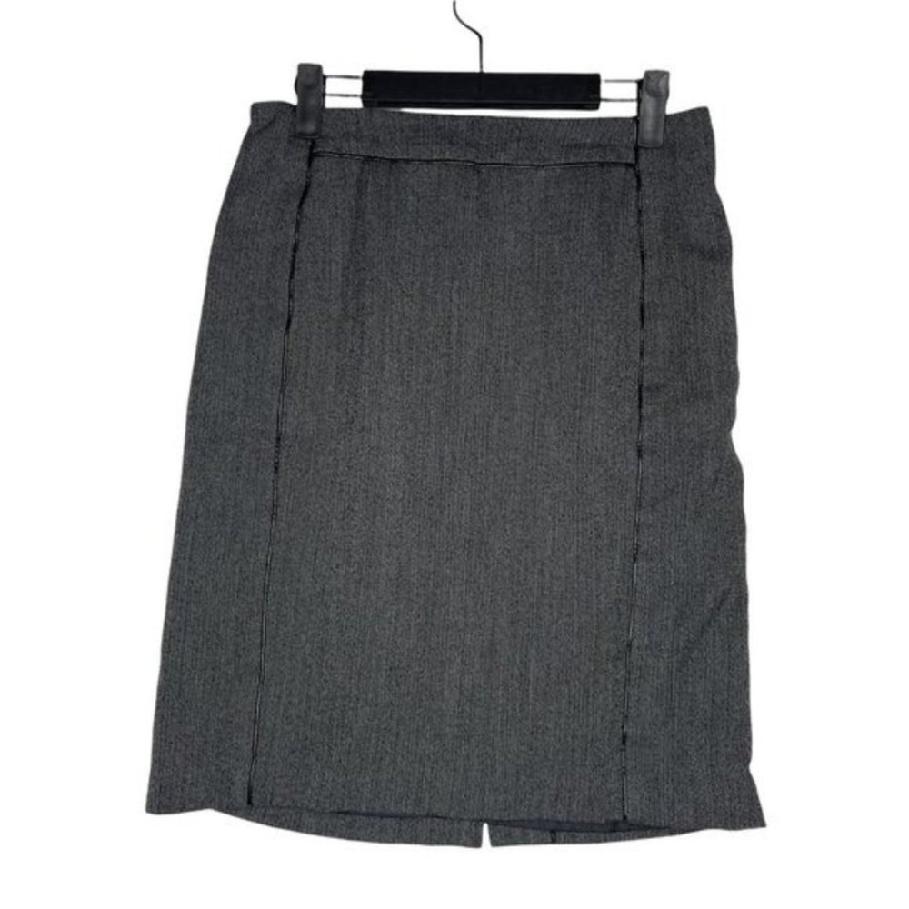 Worthington Gray Pinstripe Pencil Skirt Knee Length Business Casual Size M